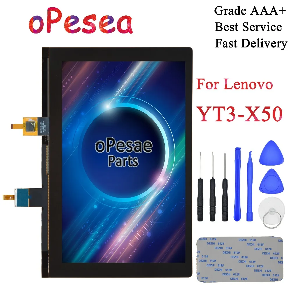 Opesea для lenovo YOGA Tab 3 YT3-X50F YT3-X50 YT3-X50M полный Сенсорный экран планшета ЖК-дисплей Дисплей Панель Стекло сборки Замена