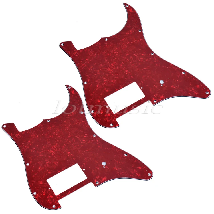 Buy 2pcs 3Ply Red Pearl Pickguard With One Humbucker