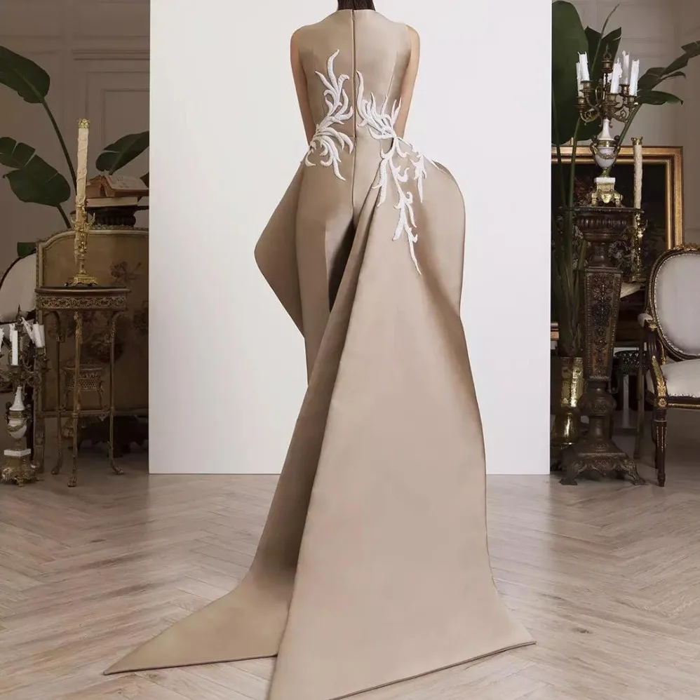 Fashion Evening Dress Pants Satin Tulle 