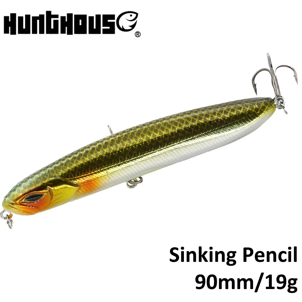  Hunthouse V pencil bait fishing lure stickbaits artificial bait 90mm 19g sinking swimming action Ja