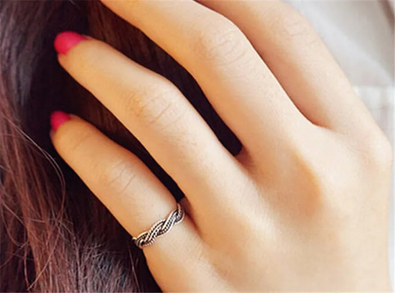 Богемное винтажное 925 пробы Серебряное кольцо для женщин подарок Bijoux регулируемые античные обручальные кольца Anillos