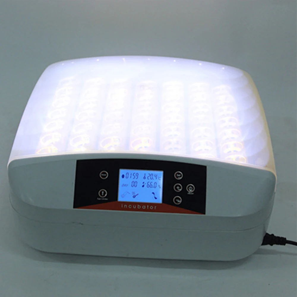 

Digital 48 Eggs Incubator Hatcher Egg Hatchery Machine Temperature Control Automatic Turning Poultry Brooder Humidity Hatching