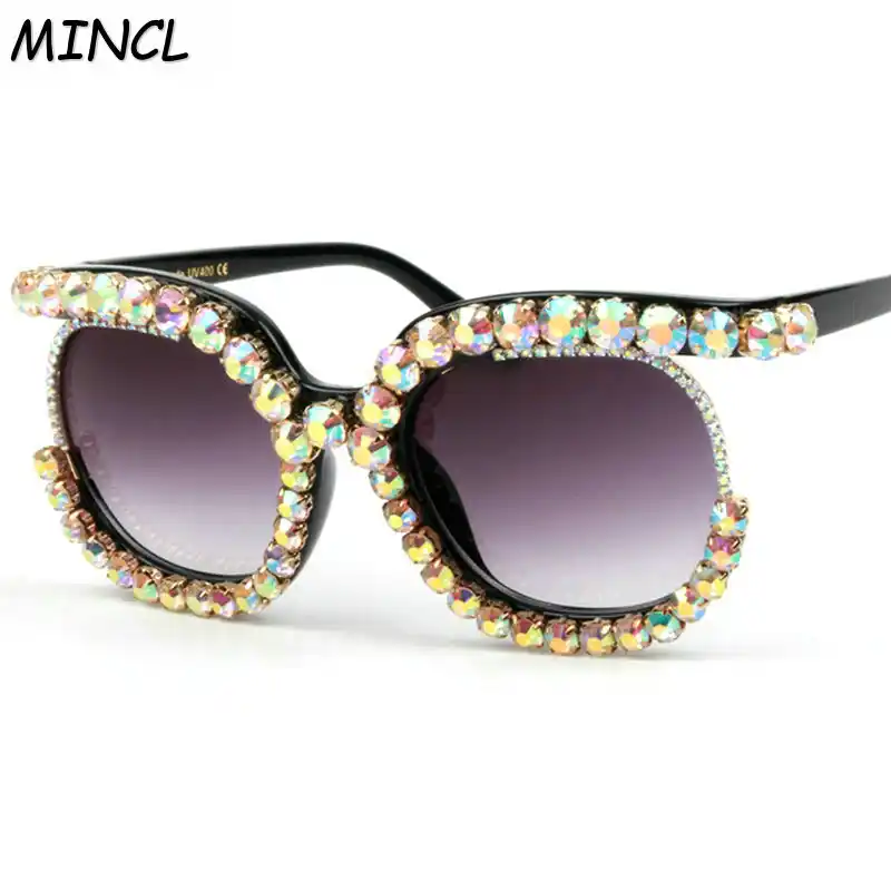white bling sunglasses