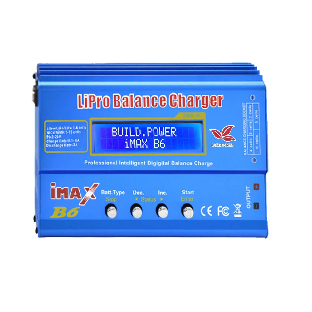 

imax b6 AC charger discharger  Battery Balance Charger (80W) with B6AC Lipo NiMh Lipo Charging XT60 / T Plug Adaptor Board 2-6S