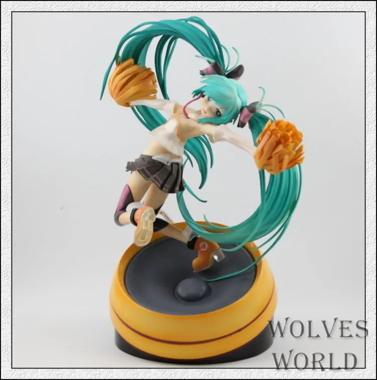 Anime Model Hatsune Miku Figure Horn Miku Action Figure Cheerful Ver.pvc Collection Toys Garage