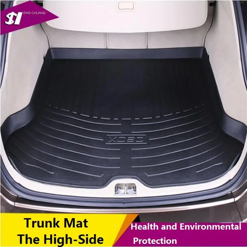 

New high-side waterproof trunk mat surrounded by the whole car trunk mat suitable for the volvo xc60 s60 v40 green car mats
