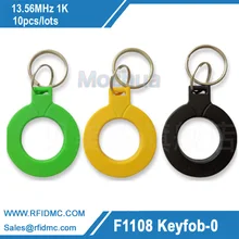 10 шт. RFID идентификационными I3.56 MHz брелок для ключей, брелки для ключей, NFC теги ISO14443A мультичастотный Классический 1 k nfc контроля доступа по отпечаткам ключ Токена