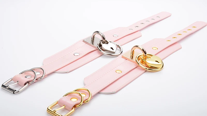 Oversized Harajuku Buckle Rock Handmade Layer Leather Collar Choke Large O Round Gold Silver BDSM Choker Fetish Collar Necklace 11