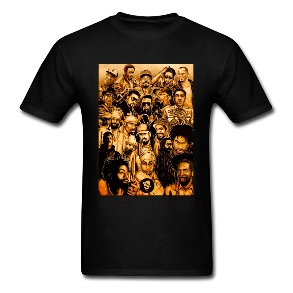 Dancehall Legends 19663 100% Cotton Fabric T Shirt for Men Design T Shirt Gift Hip Hop Round Neck Tops & Tees Short Sleeve Dancehall Legends 19663 black