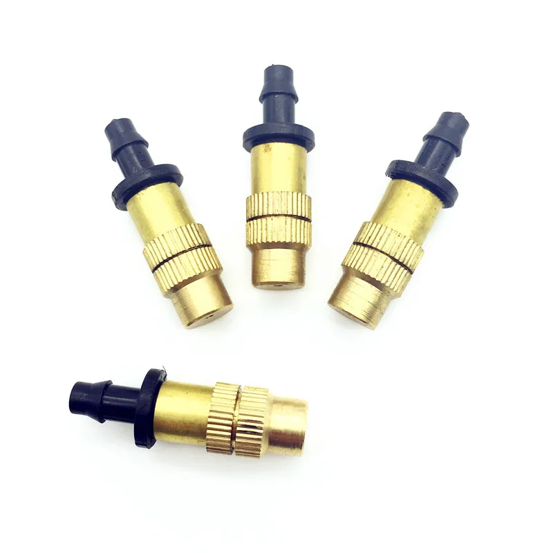 

5pcs- pack Garden watering Atomized Nozzle Copper Suit Farm Micro-sprinklers Spray Cooling Sprinkler Connect to 4/7 mm hose