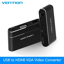 Vention 3 в 1 USB аудио адаптер USB к HDMI, VGA, аудио видео конвертер для iphone 8 цифровых HD AV адаптер для Samsung для iPad