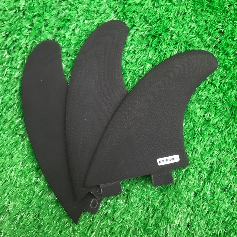 Shortboard Fins Handmade FCS Black Fiberglass Tint Surf Board Fins