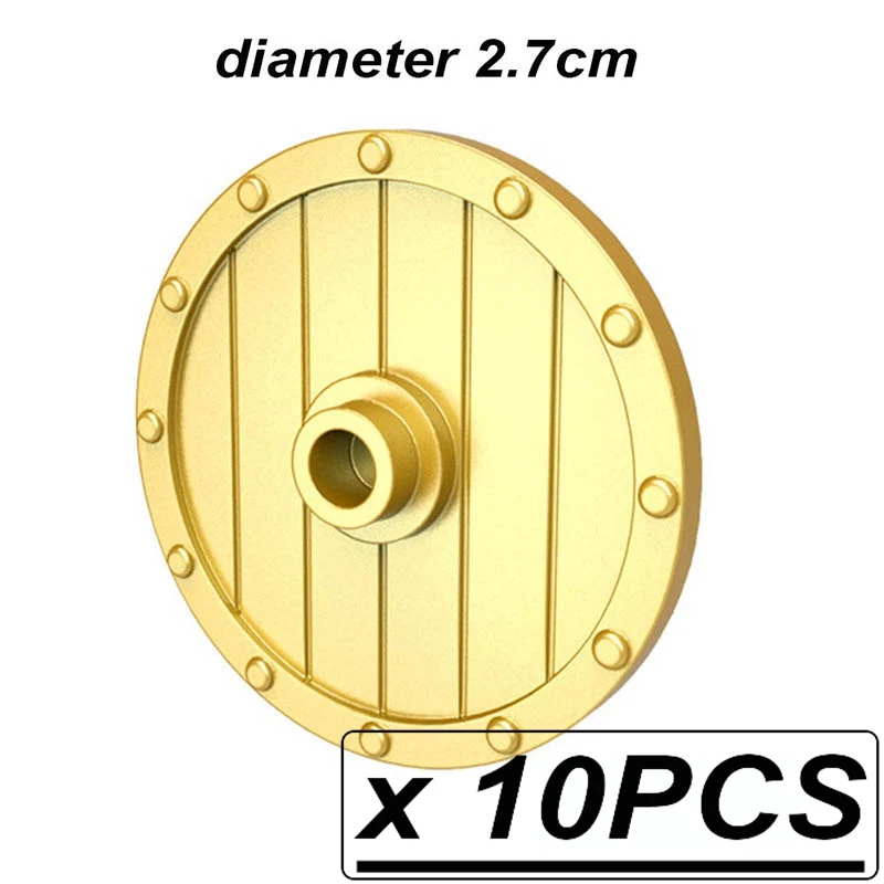 7 шт./компл. средневековый щит крестоносца по мотивам фильма «Властелин колец из конструкторных блоков, Детские кубики, подарки «сделай сам» Игрушки для детей PGPJ3020 - Цвет: 10pcs PGPJ3010