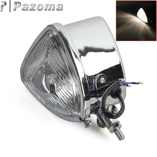 H4 Halogeenlamp Motorfiets Verlichting Chrome Clear Lens Motor Bike ... H4 Halogeenlamp Motorfiets Verlichting Chrome Clear Lens Motor Bike ...