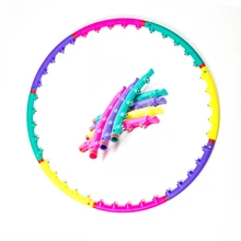 Массаж Йога талии упражнение для похудения Спорт обручи петли жесткие трубки круг кольцо для гимнастики женщин уменьшить вес фитнес оборудования