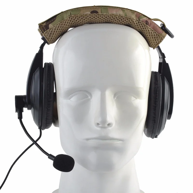 Универсальный чехол на голову для наушников с системой MOLLE, для армейских фанатов, охотничьих нейлоновых верхних подушечек, защитный ремень для фотографирования наушников