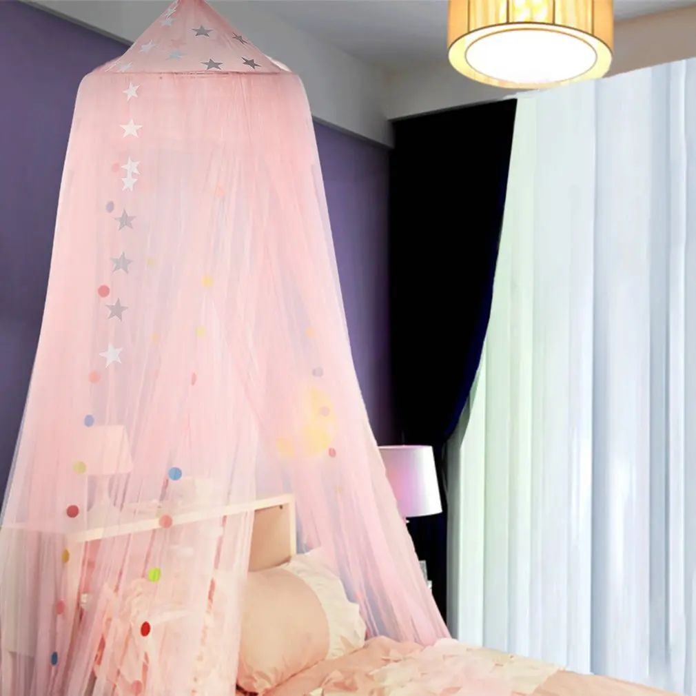 

OUTAD Round Baby Bed Mosquito Net Dome Hanging Cotton Bed Canopy Mosquito Net Curtain For Hammock Baby Kids Dossel