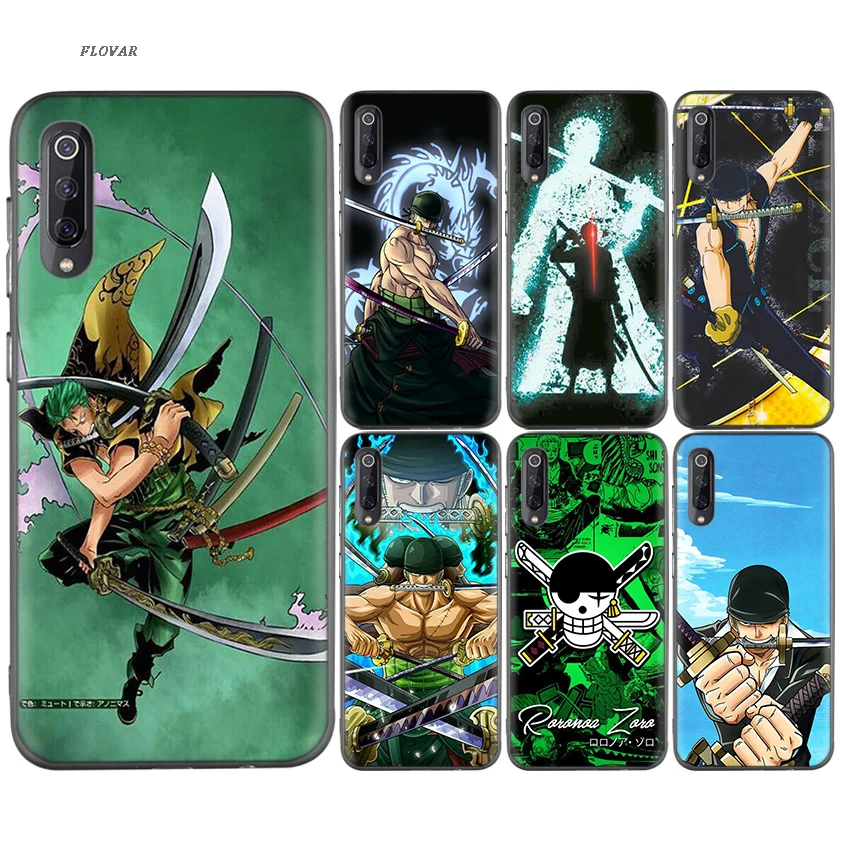 

One Piece Roronoa Zoro Black TPU Printed Case For Xiaomi 9 8 A2 lite A1 Play Xioami Redmi Note 7 6 5 Pro 4X 4 5Plus GO Cover