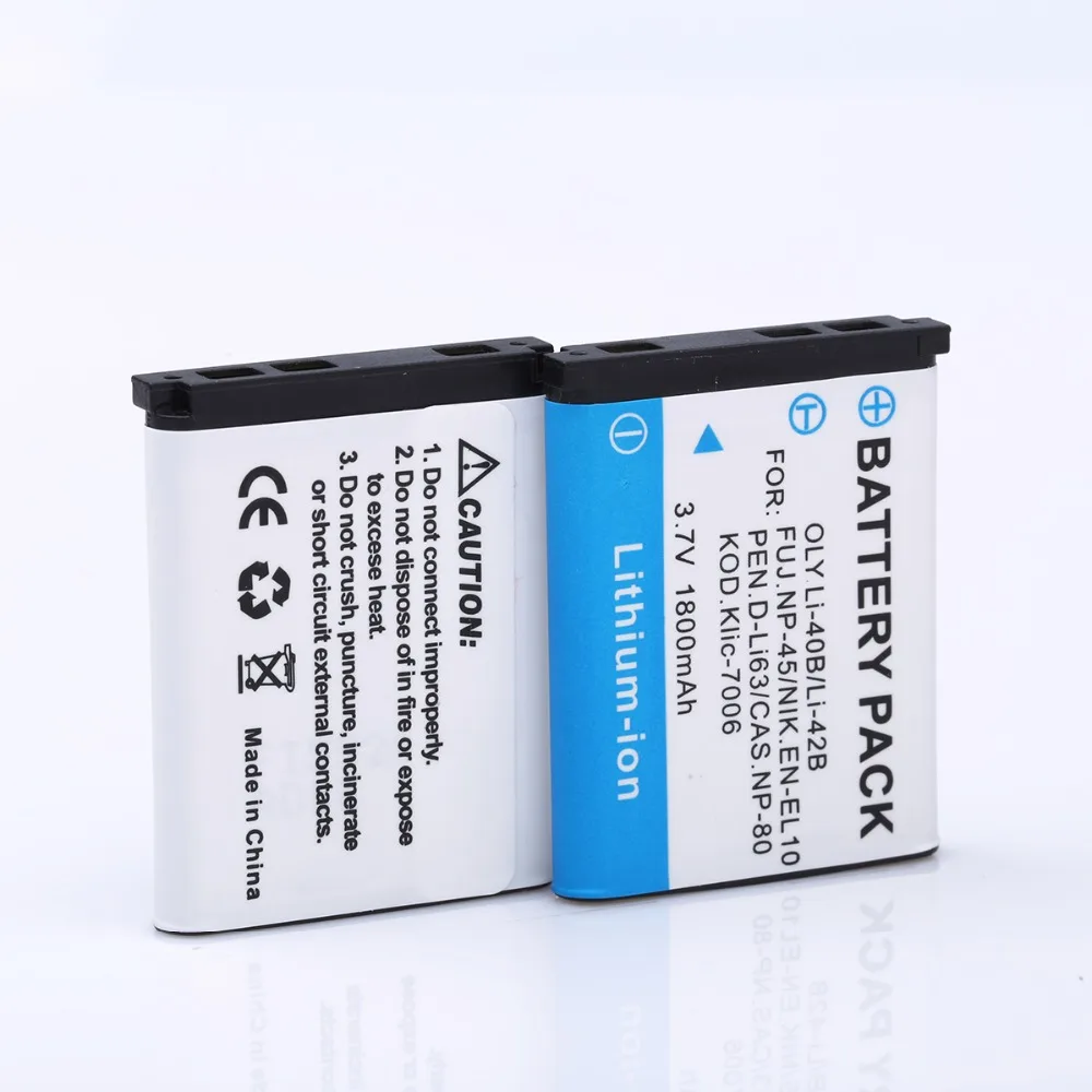 Lowest Price HIBTY 2PCS High quality 1800mah LI-42B Li-40B LI42B Li 42B 40B replacement Batteries for Olympus Stylus 770 790 795 850 Lowest Price HIBTY 2PCS High quality 1800mah LI-42B Li-40B LI42B Li 42B 40B replacement Batteries for Olympus Stylus 770 790 795 850