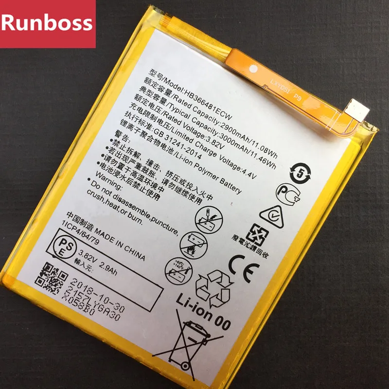 

New HB366481ECW Battery For Huawei P9 Ascend P9 Lite G9 Honor 8 5C G9 VNS-DL00 VNS P10 Lite WAS-L03T WAS-LX2J LX1 WAS-LX3 LX2J