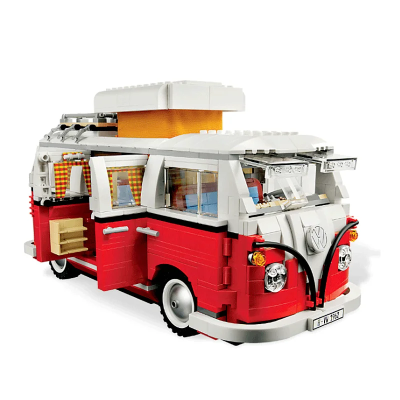 1334 шт T1 Camper Van Car City Compatibie Строительные блоки Набор игрушек DIY Развивающие детские