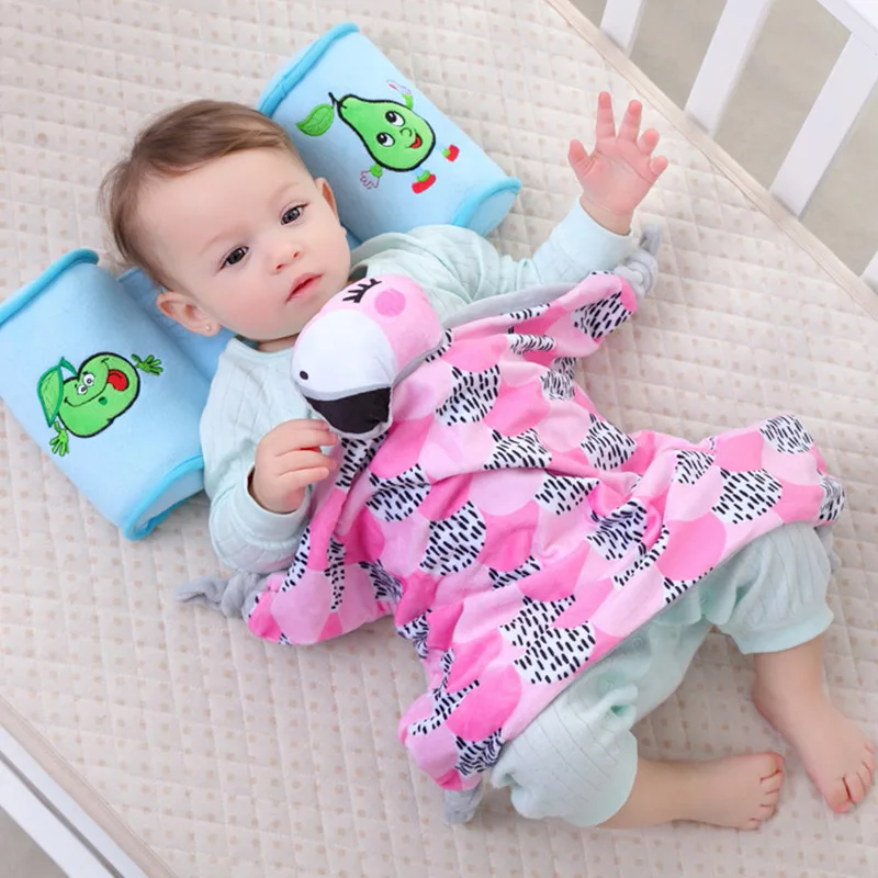 

Newborn Baby Pacifier Doll Soothing Towel Blanket Infant Soft Towel Cartoon Animal Plush Toys NSV775