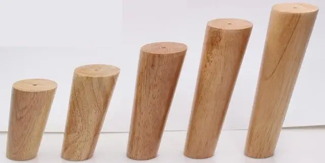 Мебель деревянные ножки для стола твердый деревянный диван Чай Таблица шкафчик кухонная мебель ног Nordic Стиль склонны конический
