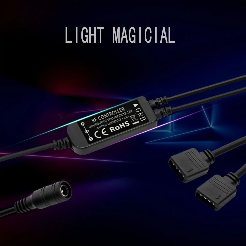 12 клавишный светодиодный контроллер 1 2 RF пульт дистанционного диммер RGB в 24 В DC 6A