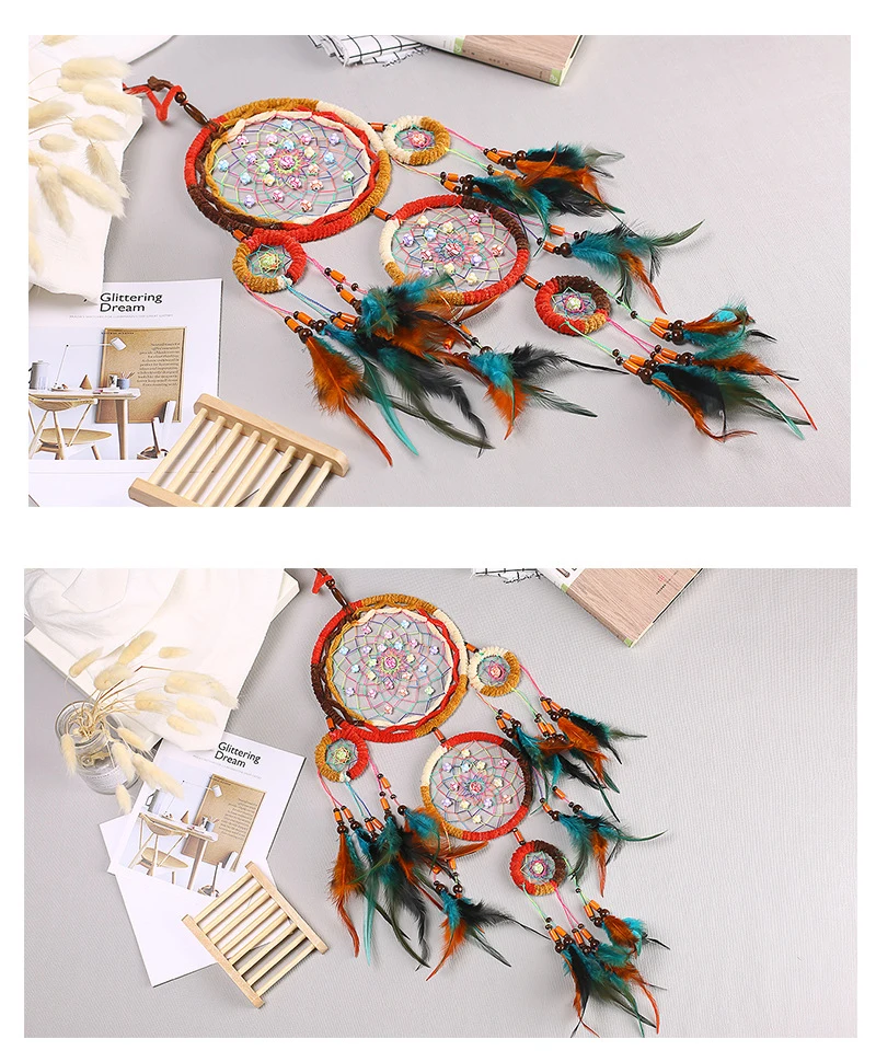 dream catchers hangingdiy kids room decoration nordic decoration home girls roomnurserykids decor dreamcatcher children room (3)