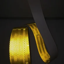 Супер класс ПЭТ Светоотражающая самоклеящаяся лента грузовик, автомобиль, мотоцикл дорожного движения светоотражающий сигнальный защитный скотч