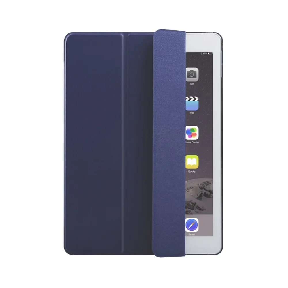 Для Apple iPad Pro 12,9 дюймов флип-чехол для планшета смарт-чехол с автоматическим пробуждением/спящим золотом - Цвет: Navy