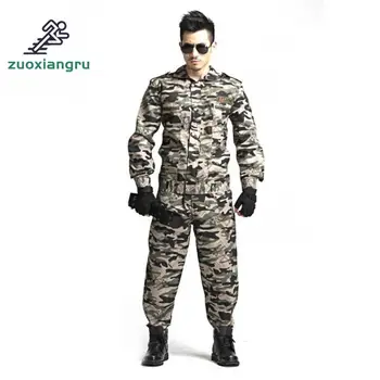 

Outdoor Army Cs Camouflage Airsoft Uniform Jungle Camouflage Suit Tactical Soldier Combat Jacket Military Huking Clothing Set