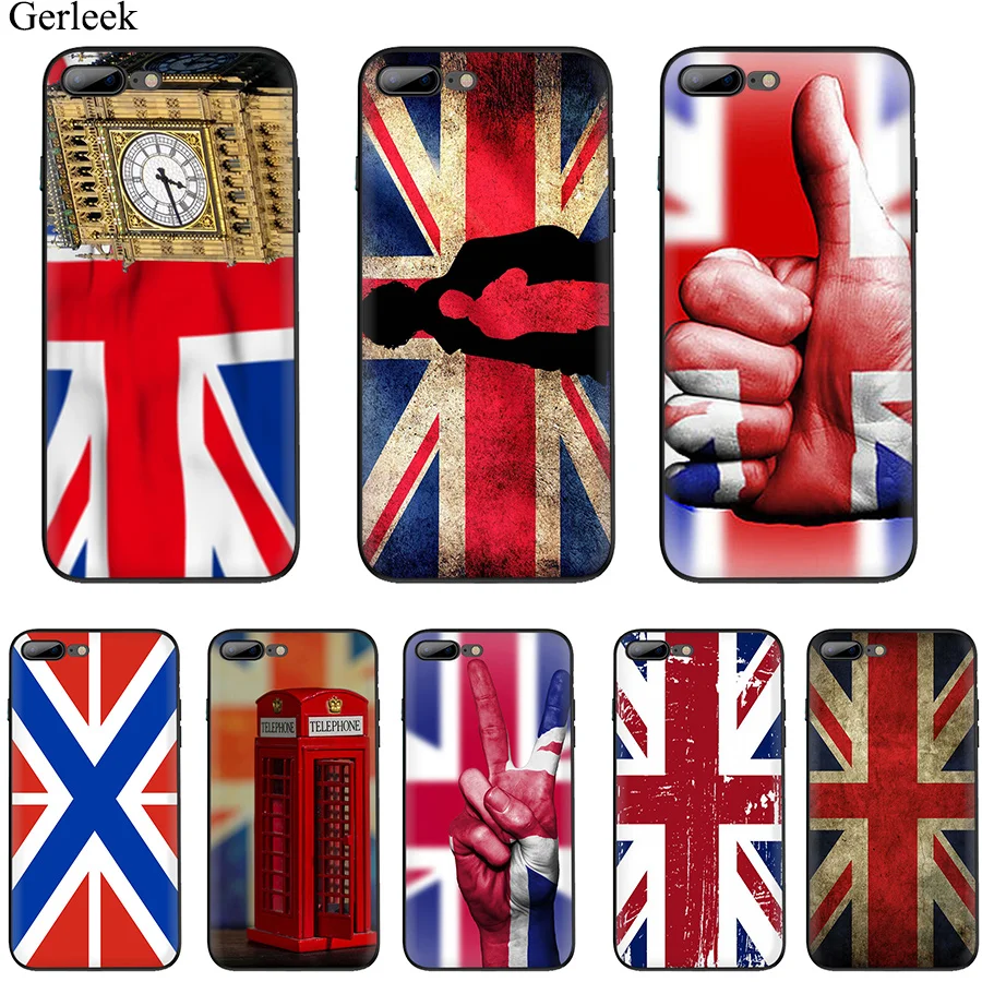 Чехол для мобильного телефона с британским флагом iPhone 11 Pro X XR XS Max 6 6s 7 8 Plus 5 5S SE