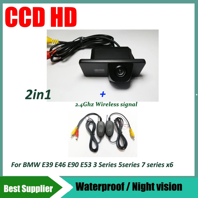 2.4G Wireless car rear view backup camera For BMW E39 E46 E90 E53 3