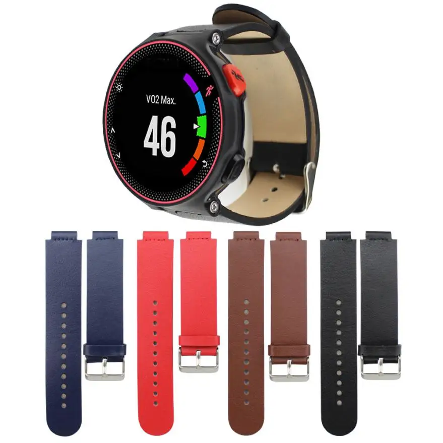 Хорошие продажи роскошные кожаные часы наручные ремешок для Garmin Forerunner 235/630/230 Апрель 11