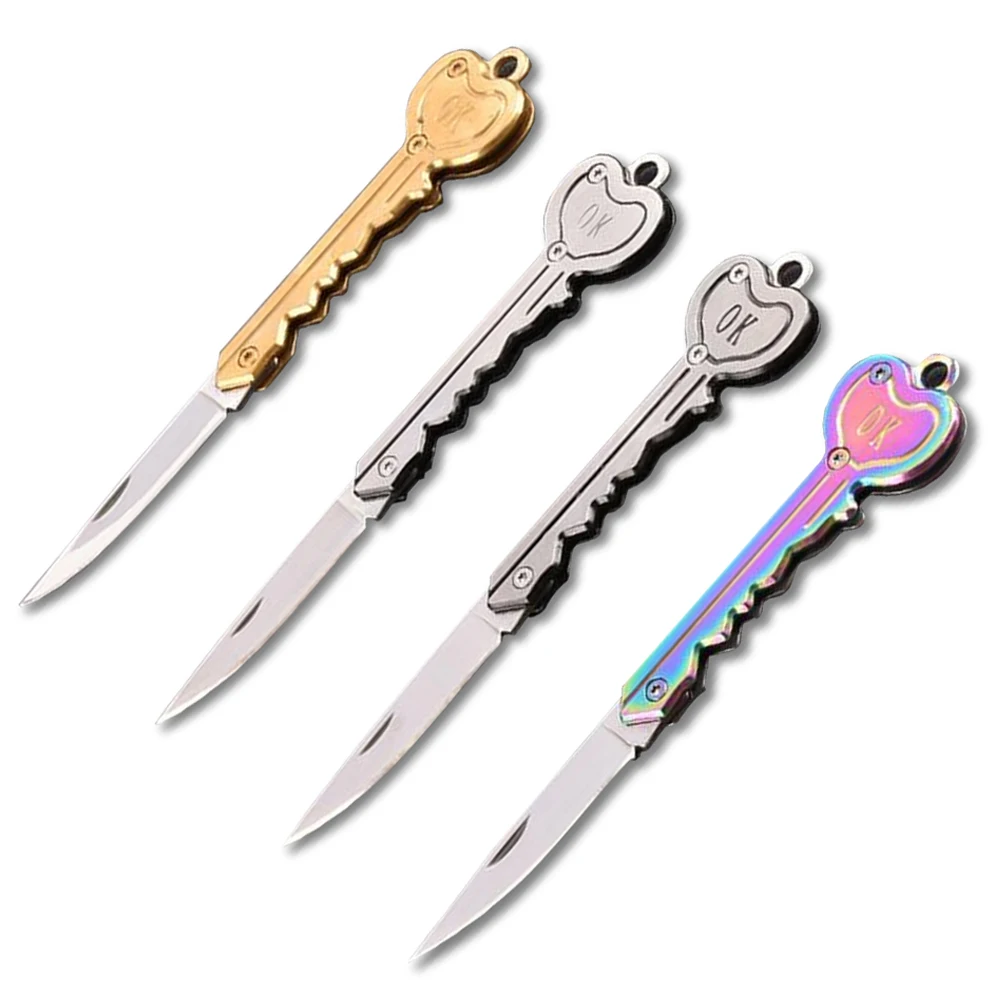 Mini Stainless steel Key Knife OK Folding Portable Key knife Outdoor