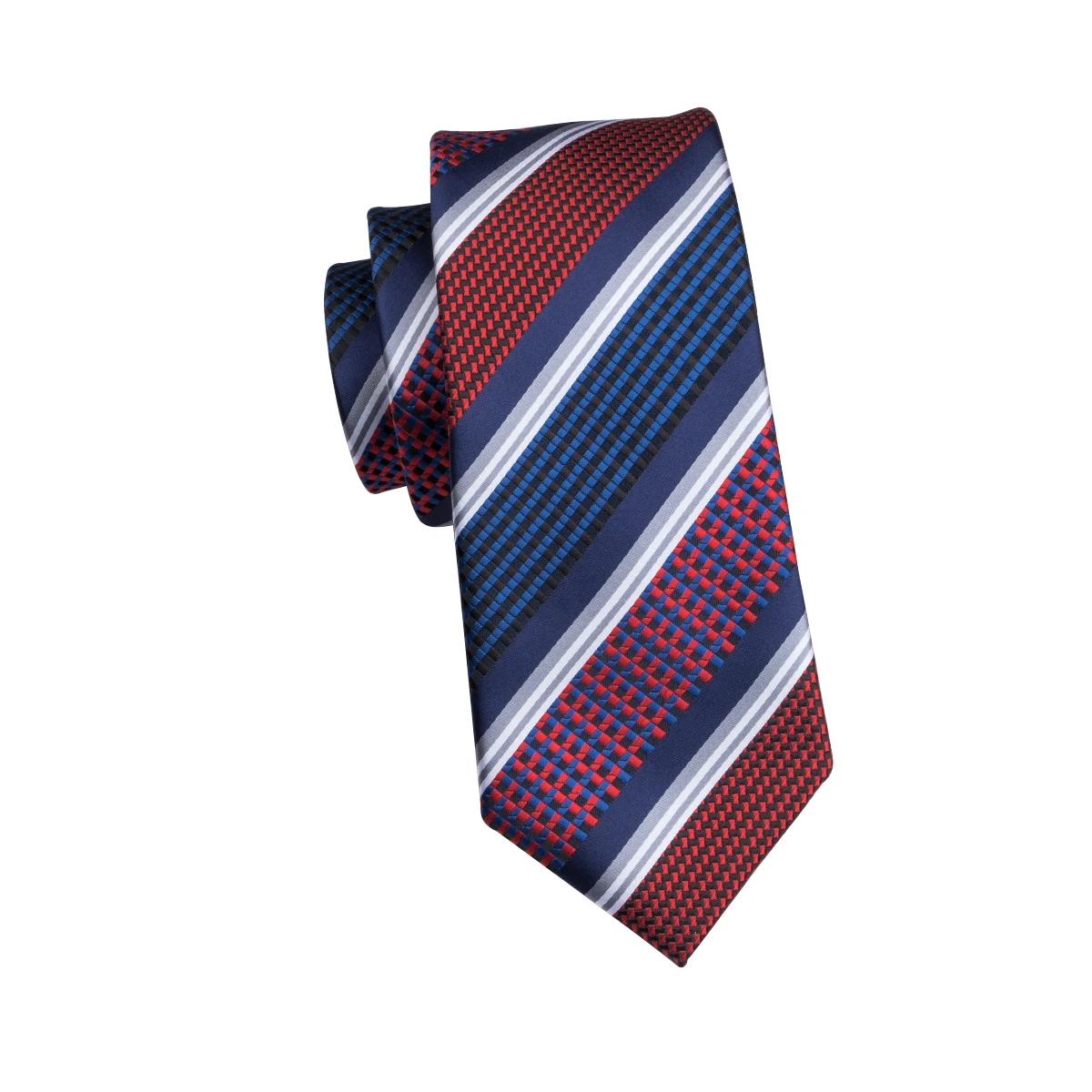 C-1695 Привет-галстук Gravatas связей для Для мужчин полосатый галстук Hanky Cuffinks 100% шелк 8,5 см платок костюм бизнес