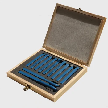 

11Pcs Lathe Cutting Tool Set, rotary Tip, External Turning Boring Bit Metal tool welding tool 8/10/12mm