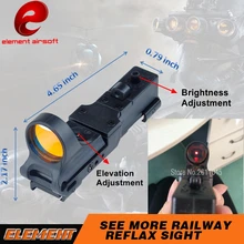 Element Airsoft SeeMore Железнодорожный рефлекторный C-MORE прицел красный точечный прицел для тактического оружия фонарик красный точечный прицел EX182