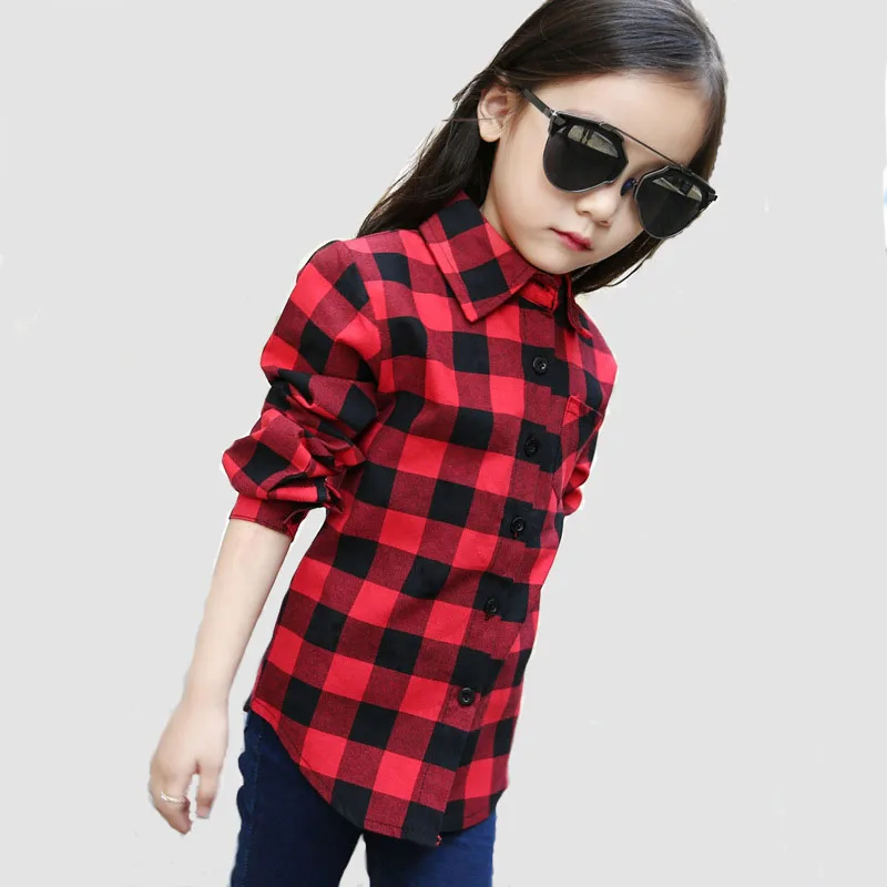 Fashion Spring Autumn Boys Shirts For Girl Plaid Long Sleeve O Neck Teenager Tops Cotton Children Clothings Kids Clothes In Blouses From Fashion Spring Autumn Boys Shirts For Girl Plaid Long Sleeve O Neck Teenager Tops Cotton Children Clothings Kids Clothes In Blouses From