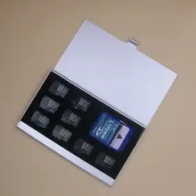8 в 1 портативный алюминиевый Micro для TF SD SDHC TF MS карта памяти чехол сумка протектор держатель