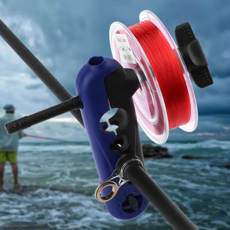

Portable Plastic Adjustable Fishing Line Spooler Universal clips on all Sizes Rod Bobbin Reel Winder Board Spool Line