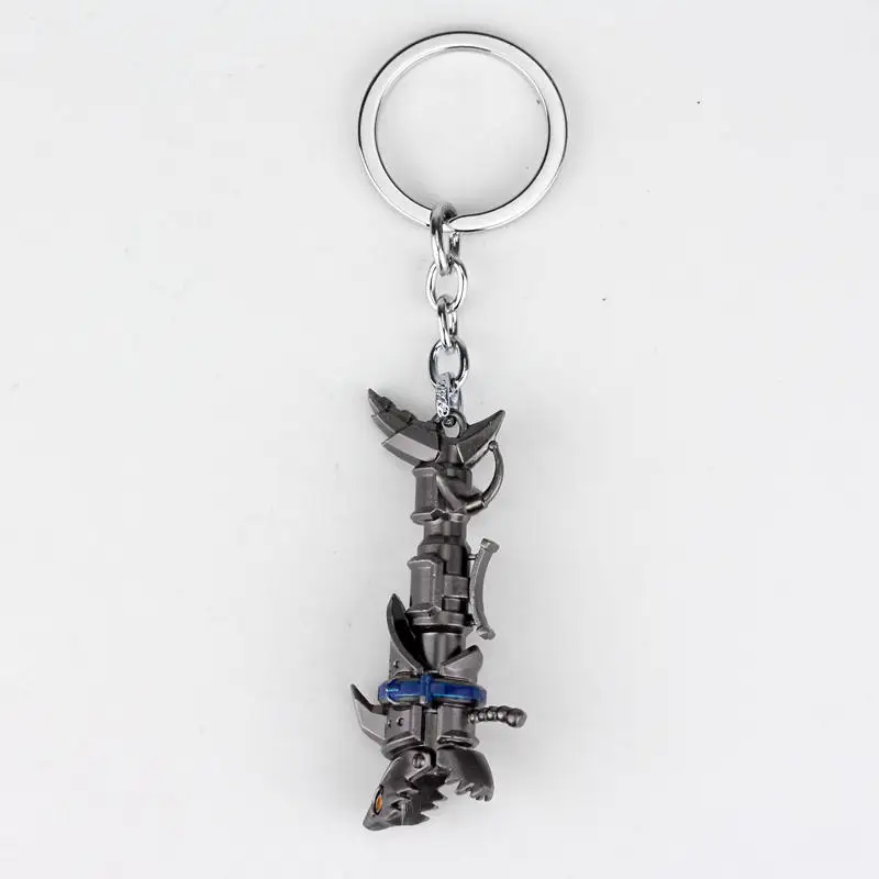 

League of legendes LOL Jinx Darts Weapon keychain High quality Shells Jinx cannon LOL Keychain Metal Key Rings Cosplay Gift