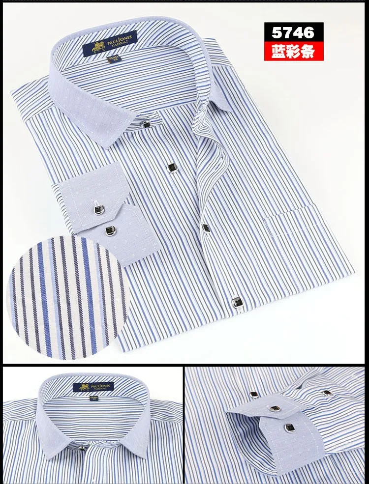 Pauljones 57xx дешевый воротник дизайн с длинными рукавами для мужчин s полосатые рубашки Повседневное платье Мужская рубашка в клетку Высококачественная Мужская одежда