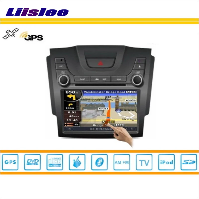 Perfect Liislee Car Multimedia System For Chevrolet Silverado 2012~2013 Radio CD DVD Player GPS Satellite Map Navigation HD Touch Screen 0