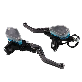 

1pair 22mm Universal Motorcycle Brake Lever Master Cylinder Hydraulic Clutch Pump For Honda Yamaha Kawasaki Suzuki Lever Brake