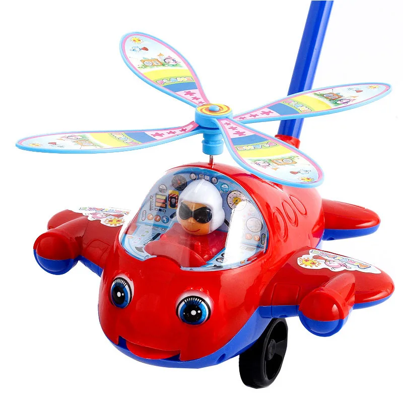 

Baby Toys Toddler Hand Push Toys For Kids Bee Duck Horse Aircraft Scroll Animal Wing Activity Baby Educational Toys Gift