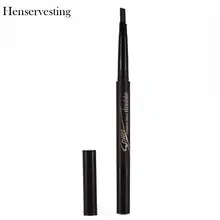Стойкие цвета Макияж Длинные 5 водонепроницаемый автоматический поворот двойной карандаш для бровей