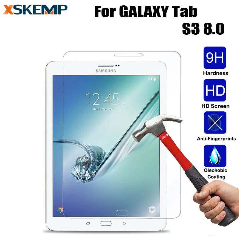 Для Samsung Galaxy Tab S3 8,0 дюймов ультра-прозрачная взрывоустойчивая Защитная Пленка премиум класса с прочное закаленное защитное Стекло с защитой от отпечатков пальцев Экран протектор