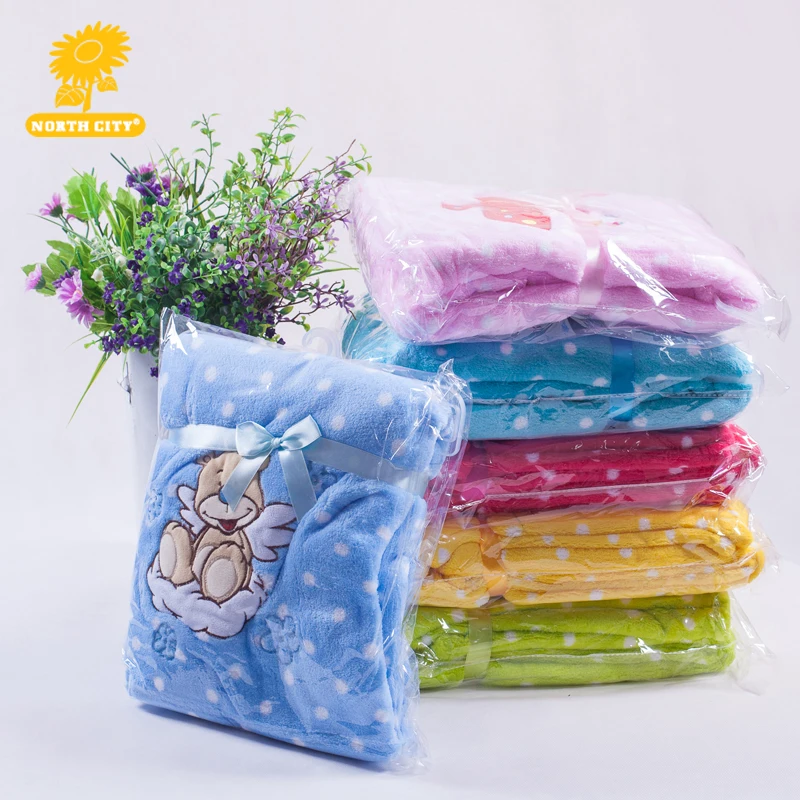 Kids Travel Blanket Coral fleece Babies Bedding Newborn Sleeping